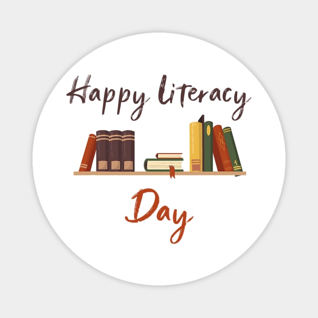 Books Day Celebrate International Literacy Day Magnet by everetto